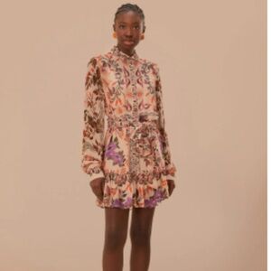 FARM Rio Floral Mini Dress in chiffon